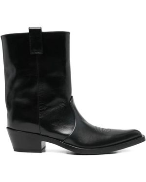 KHAITE Cowboy Boots - Negro