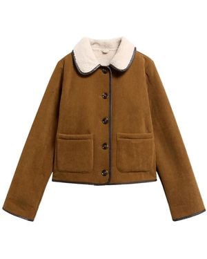 Barbour Penny Fleece Cord Jacket - Bruin