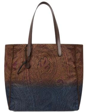 Etro Shopping Printed Nylon - Braun