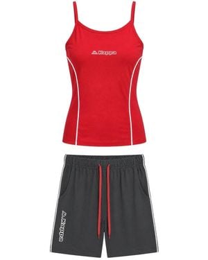 Kappa Trainingsanzug Tanktop + Shorts - Rot