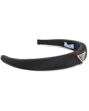 Prada Accessoires ,Zwart ,Nylon Re-Nylon Hoofddeksel