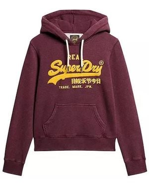 Superdry Hoodies - Rojo