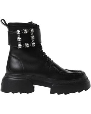Roger Vivier Lace-Up Boots - Negro