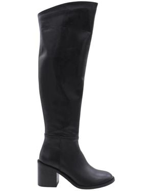 DONNA LEI Over-The-Knee Boots - Black
