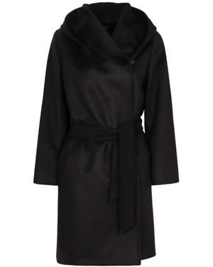 Max Mara Belted Coats - Black