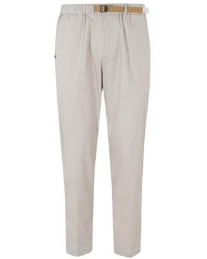 White Sand Straight Trousers - Grey