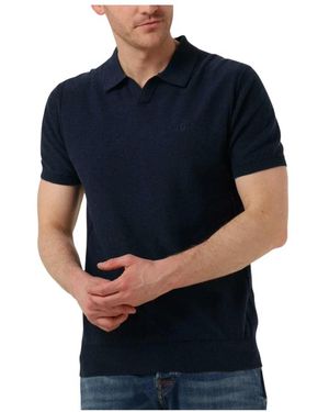 Dstrezzed Tops ,Blauw ,Katoen Mercury Short Sleeve Polo