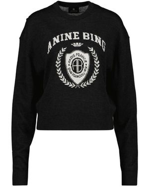Anine Bing Truien & Vesten ,Zwart ,Wol Mia Sweater