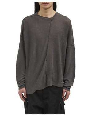 Isabel Benenato Round-Neck Knitwear - Grey