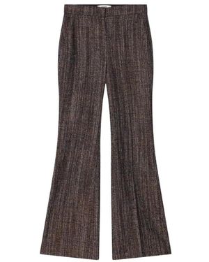 Fendi Broeken ,Bruin ,Wol Wollen En Alpaca Broek