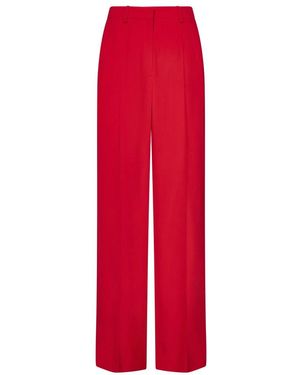 Balmain Straight Trousers - Rojo