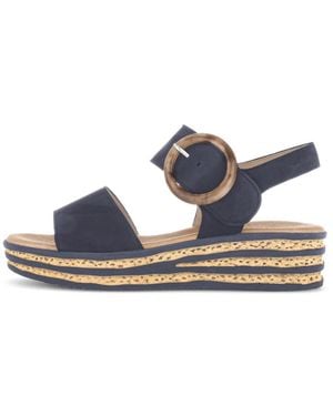 Gabor Schoenen ,Blauw ,Leer Andre Sandal