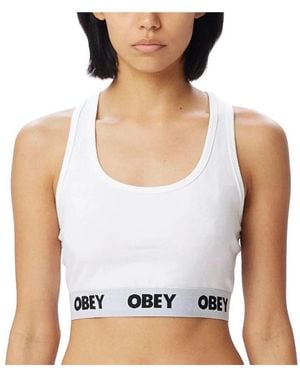 Obey Sleeveless Tops - Blanco