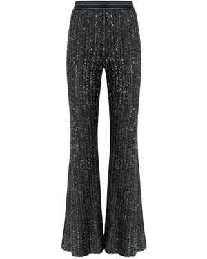 Missoni Broeken ,Zwart ,Ds 26Wi 05 Wijde Broek - Grijs