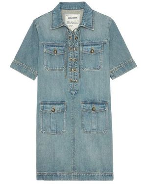 Zadig & Voltaire Elegantes Schwarzes Kleid - Blau