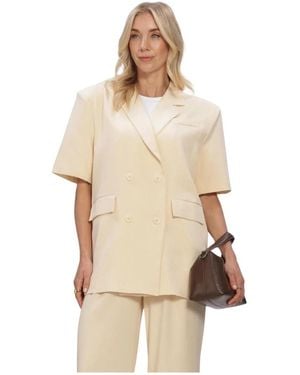 Studio Amaya Jassen ,Polyester Fendi Blazer - Naturel