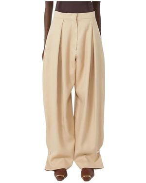 Sportmax Broeken ,Wide Broeken - Naturel