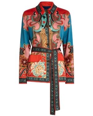 Etro Overhemden ,Veelkleurig ,Shirts - Rood