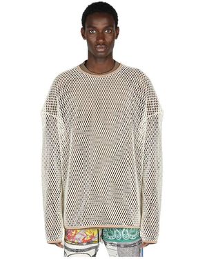 Children of the discordance Baumwoll Strick Layer Top - Grau