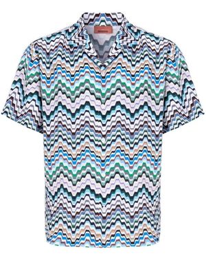 Missoni Short Sleeve Shirts - Blu
