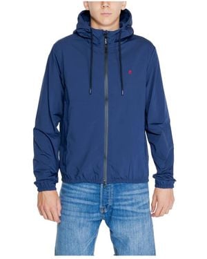 Replay Blauwe Hooded Zip-Up Jas