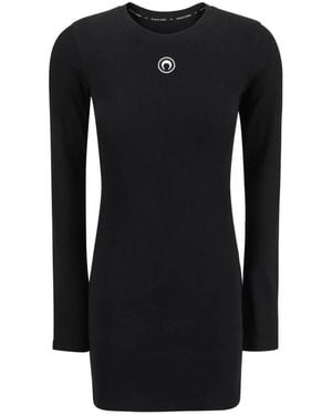 Marine Serre Short Dresses - Negro