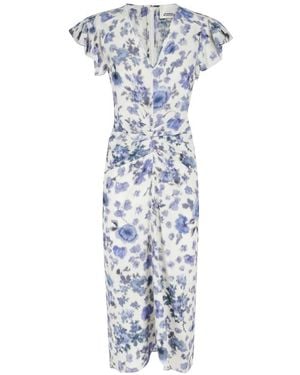 Isabel Marant Terenae Midi Jurk - Blauw