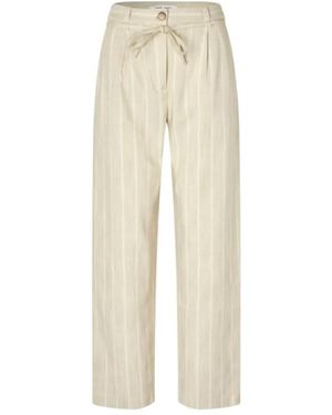Samsøe & Samsøe Straight Trousers - Natural