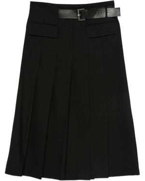 Semicouture Short Skirts - Nero