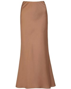 D.exterior Maxi Skirts - Brown