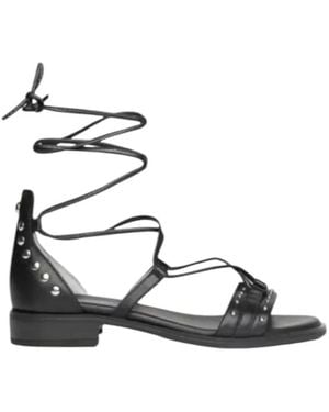 Nero Giardini Flat Sandals - Black