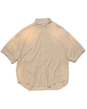 Acne Studios Short Sleeve Shirts - Natural