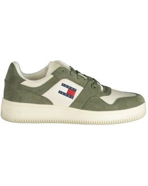 Tommy Hilfiger Sneakers sportive uomo verdi con dettagli a contrasto - Verde