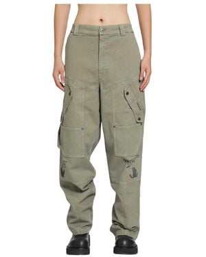 Off-White c/o Virgil Abloh Straight Trousers - Green