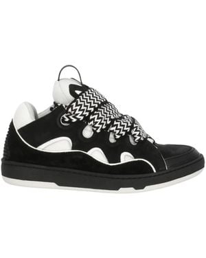 Lanvin Schoenen ,Zwart ,Leer Curb Sneakers