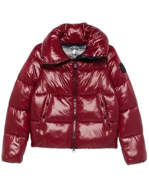 Save The Duck Bordeaux Jas Aw25 Stijlvol Lichtgewicht Nylon - Rood