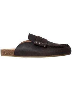 JW Anderson Gesteppte Lederslipper - Schwarz