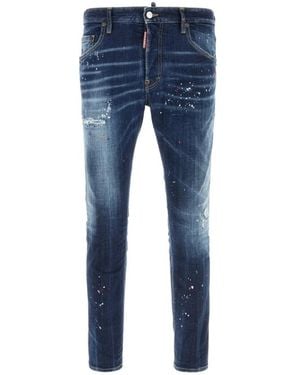 DSquared² Jeans ,Blauw ,Katoen Skater Jeans