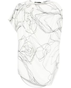 Fabiana Filippi Overhemden ,Wit ,Twill Zijden Top