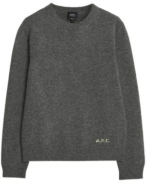A.P.C. Round-Neck Knitwear - Grey