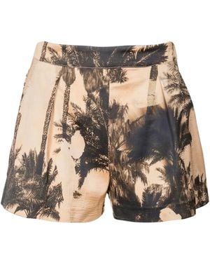 Erika Cavallini Semi Couture Short Shorts - Brown