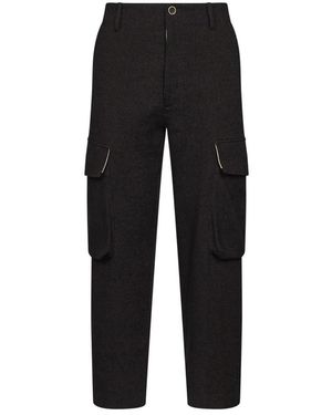 Uma Wang Slim-Fit Trousers - Black