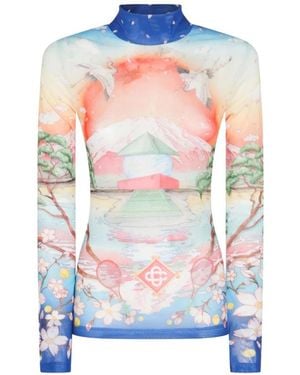 CASABLANCA Long Sleeve T-Shirts - Multicolour