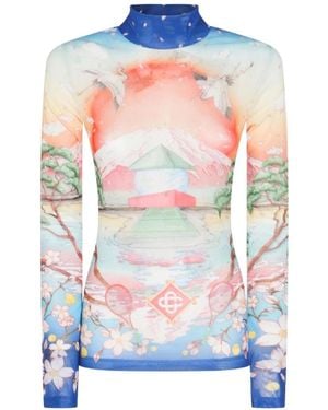 CASABLANCA Long Sleeve T-Shirts - Multicolour