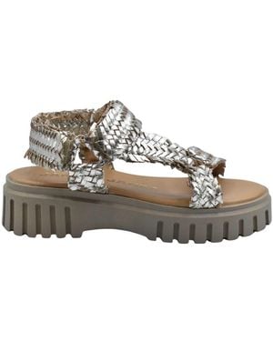 Janet & Janet Flat Sandals - Grey