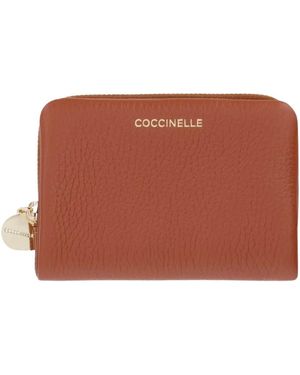 Coccinelle Snap Wallet - Braun