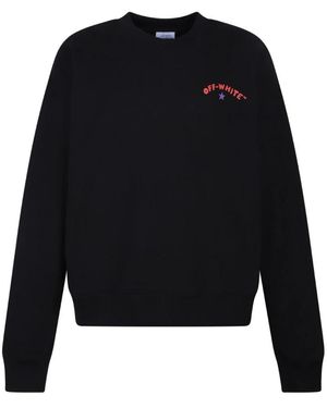 Off-White c/o Virgil Abloh Schwarzer Stern Pfeil Sweatshirt