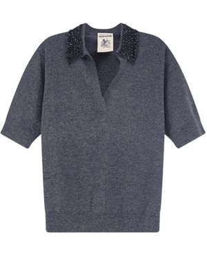 Semicouture Polo Shirts - Azul