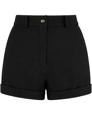 Elisabetta Franchi Short Shorts - Negro