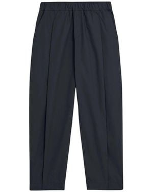 A PAPER KID Straight Trousers - Blue